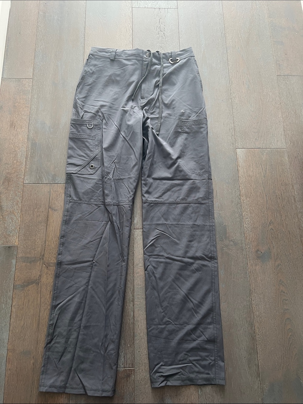 Calvin Klein Men's Slate Gray Cargo Pants with Drawstring